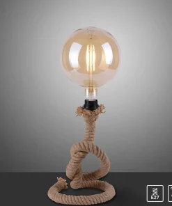 Designerska lampa stołowa, zawinięty sznur 15480-18 z serii ROPE*Sklep Kaja Cheap