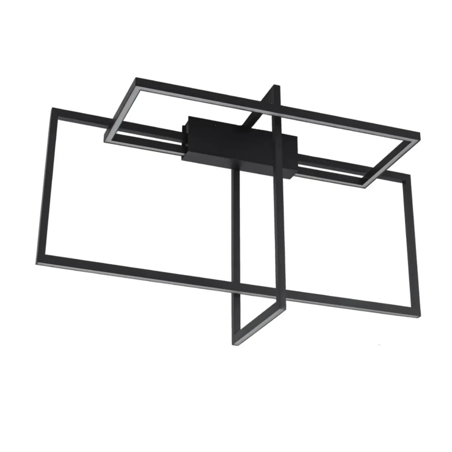 Online Sklep Kaja Designerska lampa sufitowa LED 4000K LP-980/3D4 BK z serii FRAME 3D