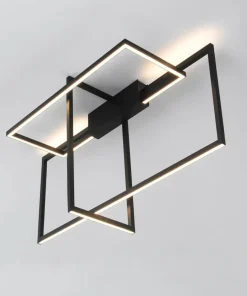 Online Sklep Kaja Designerska lampa sufitowa LED 4000K LP-980/3D4 BK z serii FRAME 3D