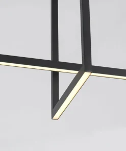 Online Sklep Kaja Designerska lampa sufitowa LED 4000K LP-980/3D4 BK z serii FRAME 3D