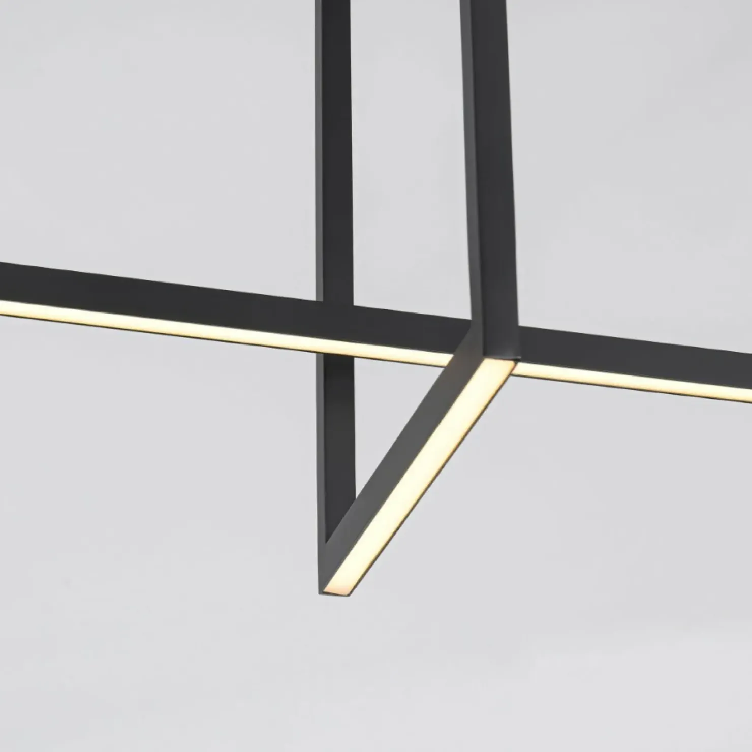 Online Sklep Kaja Designerska lampa sufitowa LED 4000K LP-980/3D4 BK z serii FRAME 3D