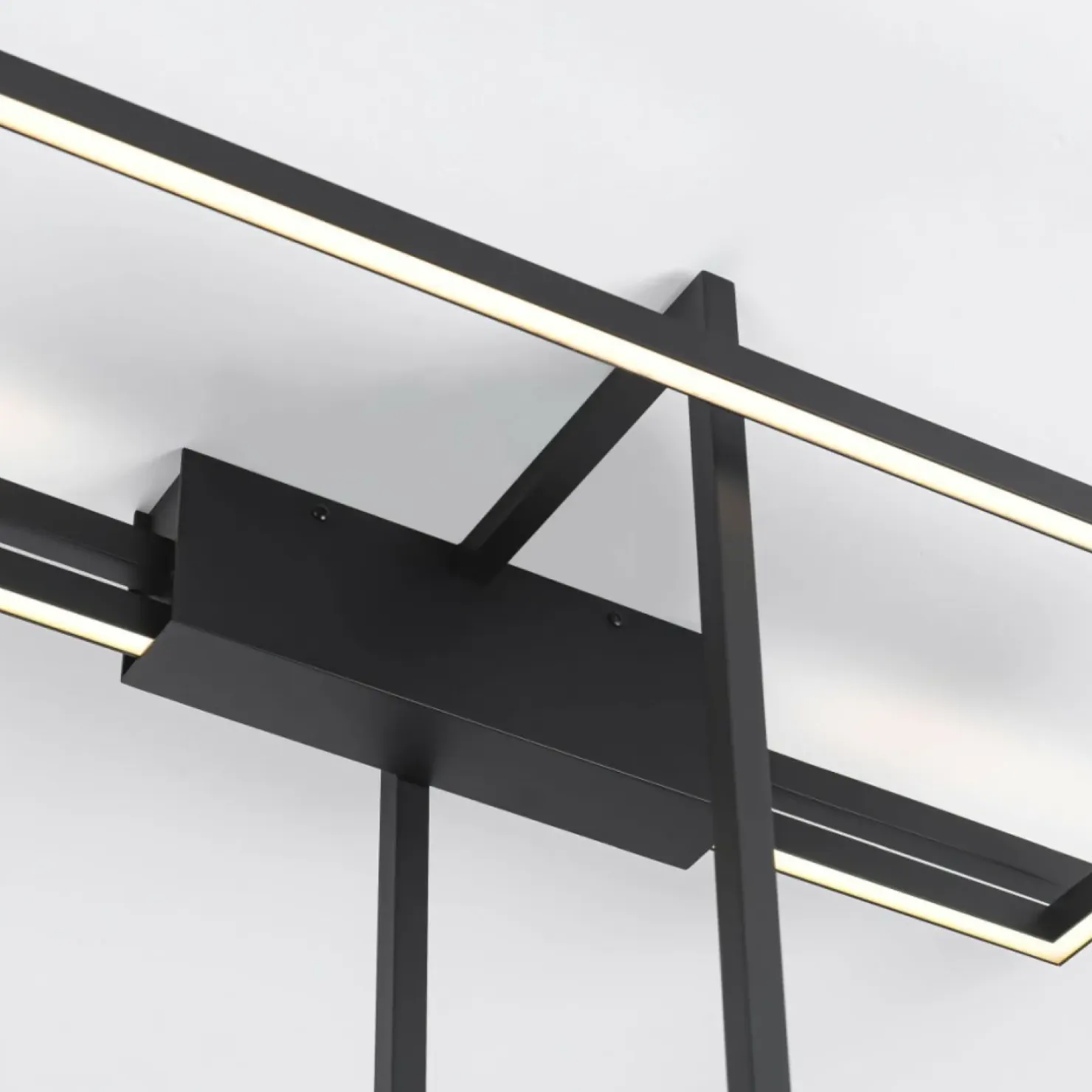 Online Sklep Kaja Designerska lampa sufitowa LED 4000K LP-980/3D4 BK z serii FRAME 3D