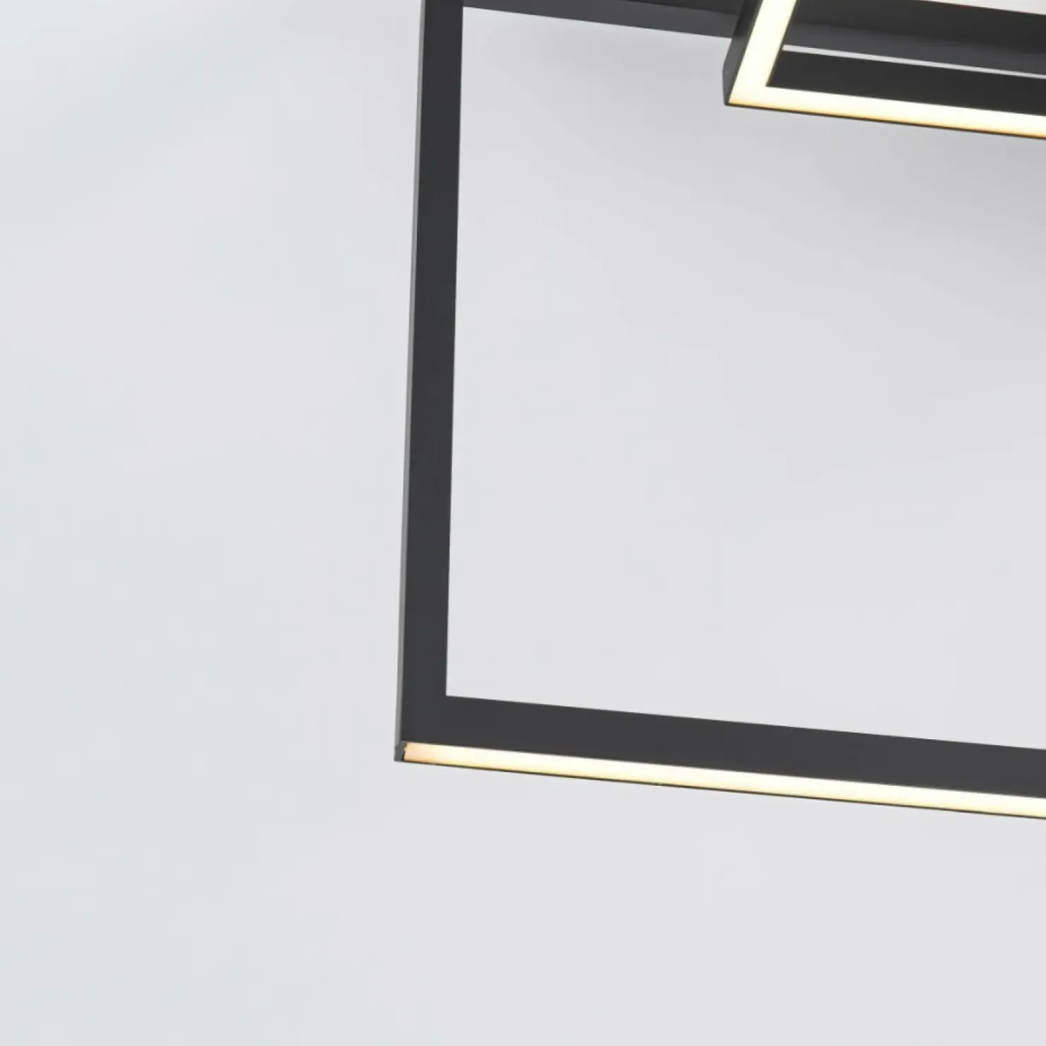 Online Sklep Kaja Designerska lampa sufitowa LED 4000K LP-980/3D4 BK z serii FRAME 3D