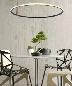 Flash Sale Sklep Kaja Designerska lampa wisząca LED do salonu 22808-WOOD CLAUD | Kaja