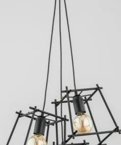 Discount Sklep Kaja Designerska lampa wisząca z 3 drucianymi kloszami AL 62038 | Kaja