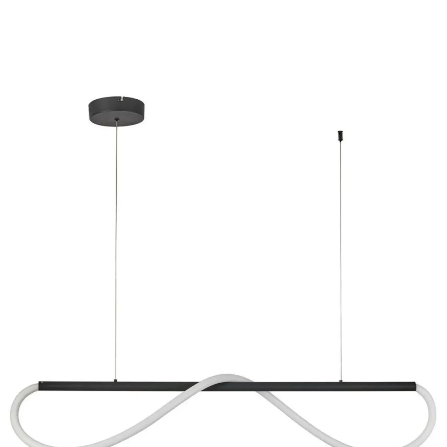 New Sklep Kaja Designerska lampa wisząca nad stół LP-2345/1P S BK MELECA | Kaja