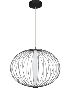 Fashion Sklep Kaja Designerska lampa wisząca LED LP-798/1P S BK TREVISO | Kaja