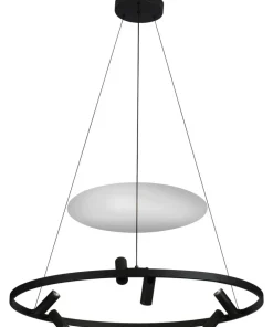 Best Sale Sklep Kaja Designerska lampa wisząca obręcz LP-907/1P BK ALMERIA | Kaja