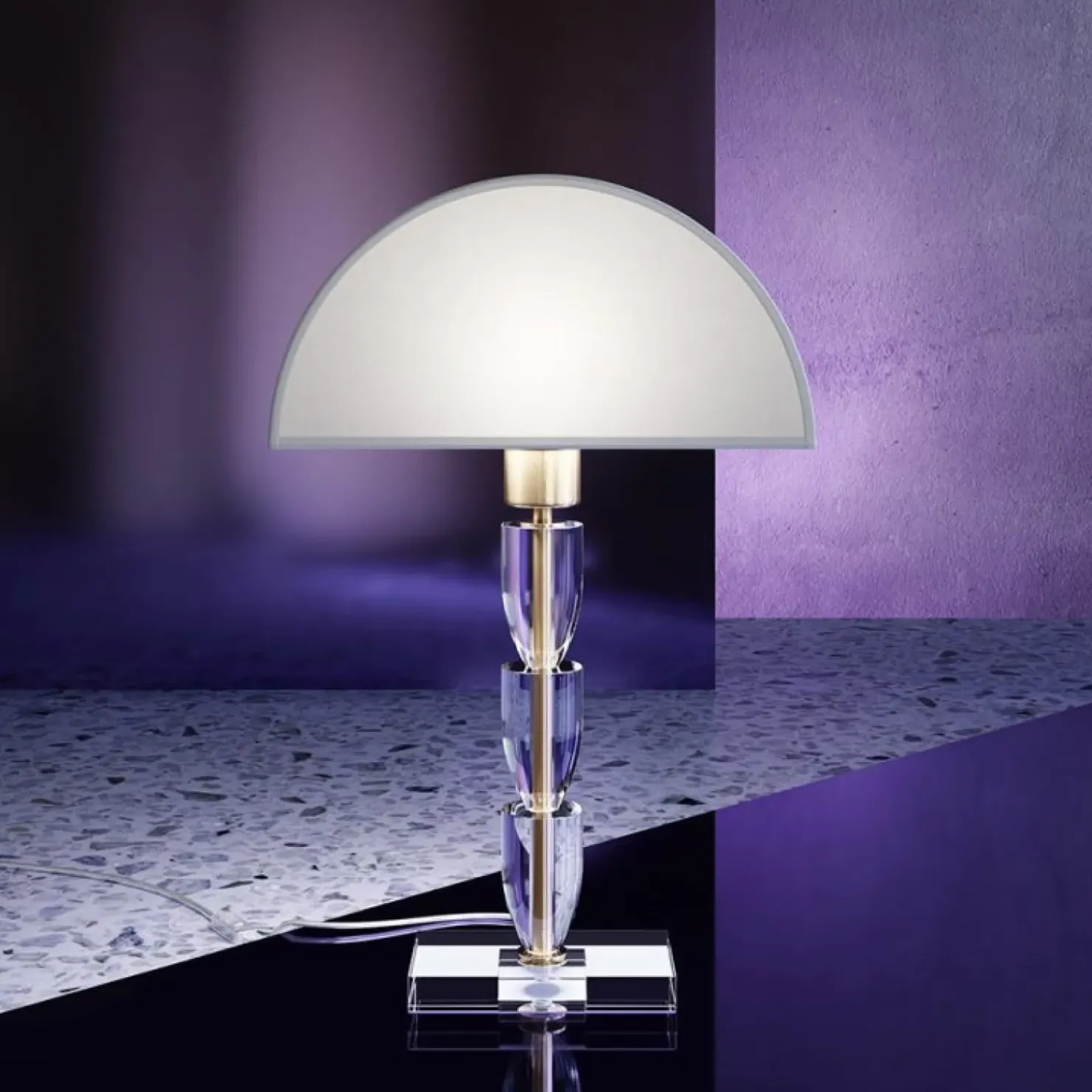 Designerska lampka stołowa modern glamour Z034TL-01BZ z serii PRIMA*Sklep Kaja Cheap