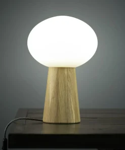 Designerska lampka z drewnianą podstawą 108409 z serii PATER | Kaja*Sklep Kaja Outlet