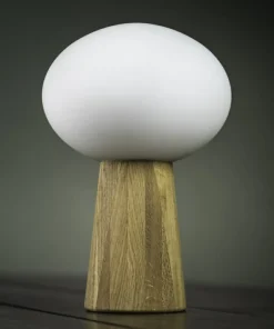Designerska lampka z drewnianą podstawą 108409 z serii PATER | Kaja*Sklep Kaja Outlet