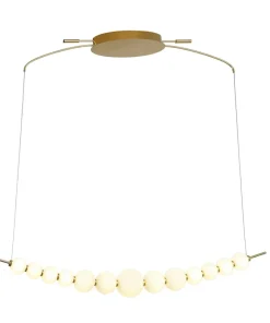 Best Sale Sklep Kaja Designerska, ledowa lampa wisząca PND-36472-37W-3K-GD RONZA | Kaja