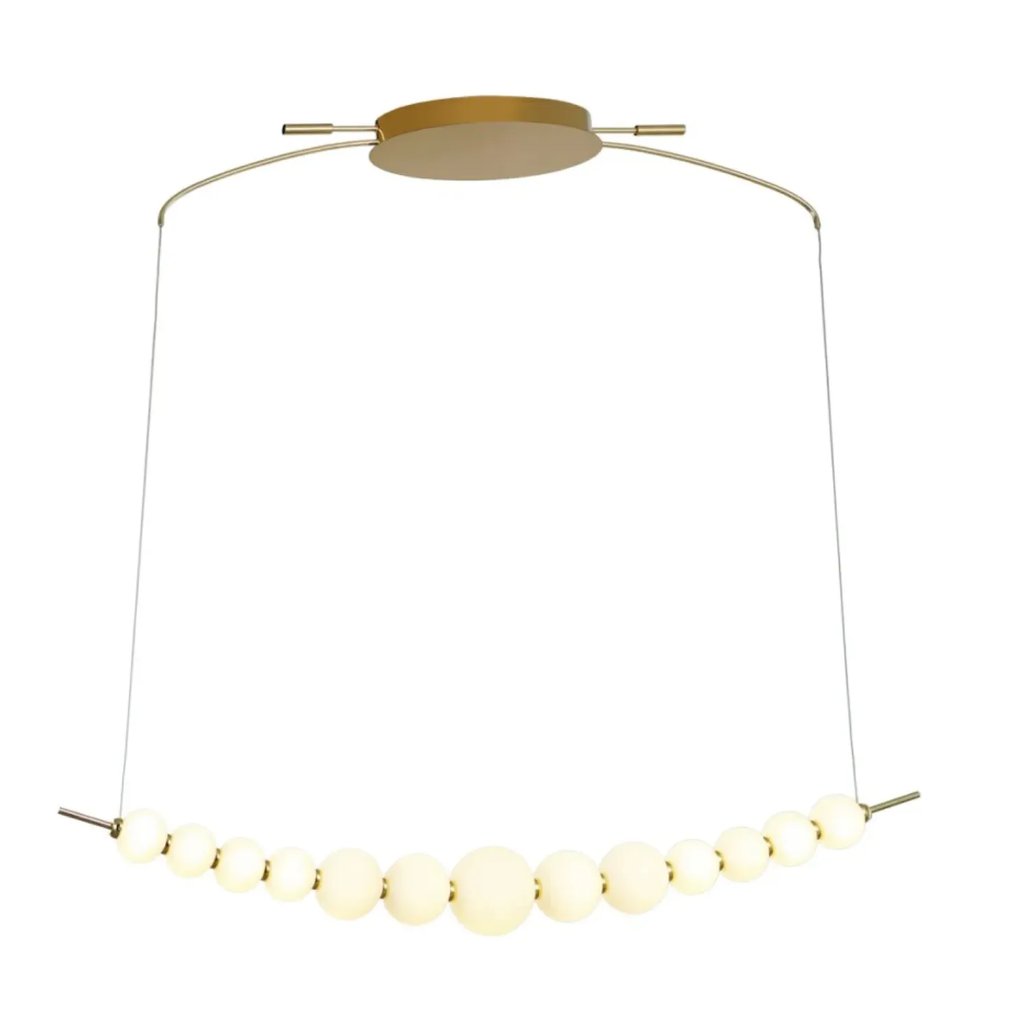 Best Sale Sklep Kaja Designerska, ledowa lampa wisząca PND-36472-37W-3K-GD RONZA | Kaja