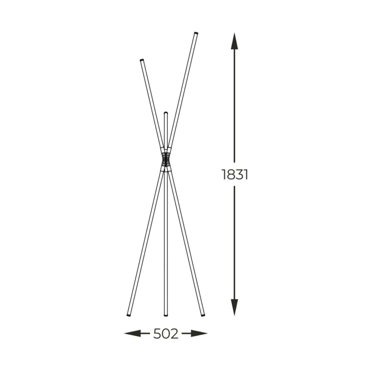 Designerska, ledowa lampa podłogowa ZM 1005 LAUTARO | Kaja Oświetlenie*Sklep Kaja Clearance