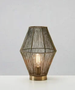 Designerska, pleciona lampka na szafkę nocną 108665 CASA | Kaja*Sklep Kaja Clearance