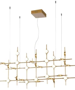 Best Sale Sklep Kaja Designerska, złota lampa wisząca MD18001067-30A GD z serii PROVENZA