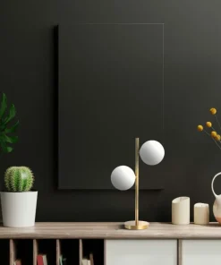 Designerska, złota lampka stołowa do salonu LP-002/2T z serii DORADO*Sklep Kaja Cheap
