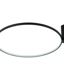 Clearance Sklep Kaja Designerski, ledowy plafon ⌀90cm LP-909/1C 4L BK RING | Kaja