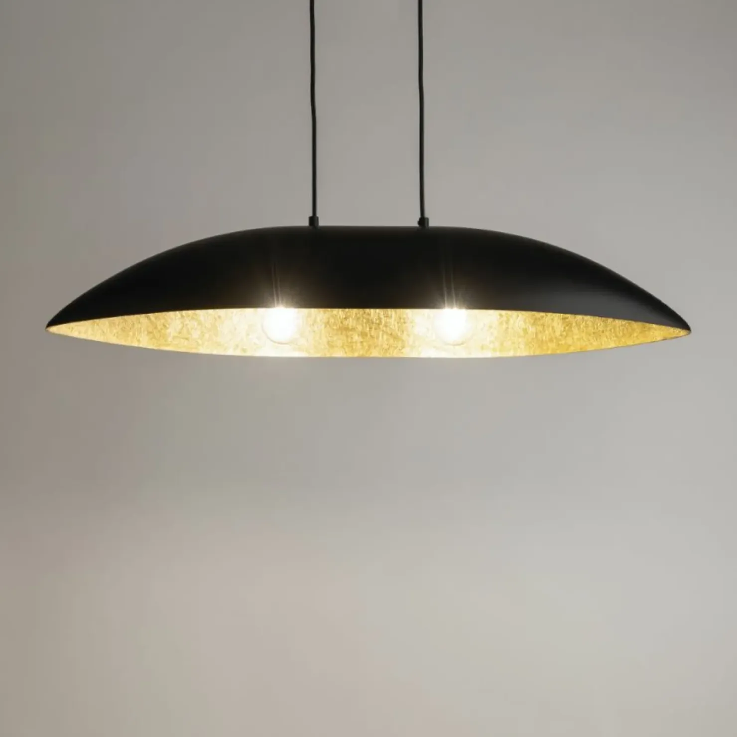 Outlet Sklep Kaja Designerski żyrandol z szerokim abażurem SIG 40633 GONDOLA | Kaja