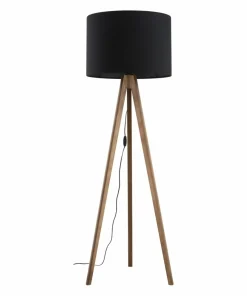Drewniana lampa stojąca z abażurem TK 16005 GRAND ORZECH | Kaja*Sklep Kaja Cheap