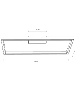 Drewniana lampa sufitowa z pilotem w zestawie 91401174 RAMME | Kaja*Sklep Kaja New