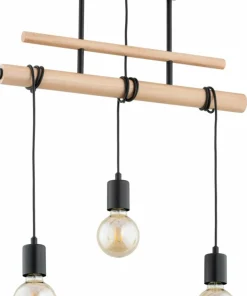 Outlet Sklep Kaja Drewniana lampa sufitowa, długie przewody AL 62313 GENTO | Kaja
