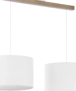 Drewniana lampa wisząca z abażurami TK 3373 TROY WHITE | Kaja*Sklep Kaja Cheap