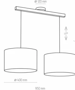 Drewniana lampa wisząca z abażurami TK 3373 TROY WHITE | Kaja*Sklep Kaja Cheap