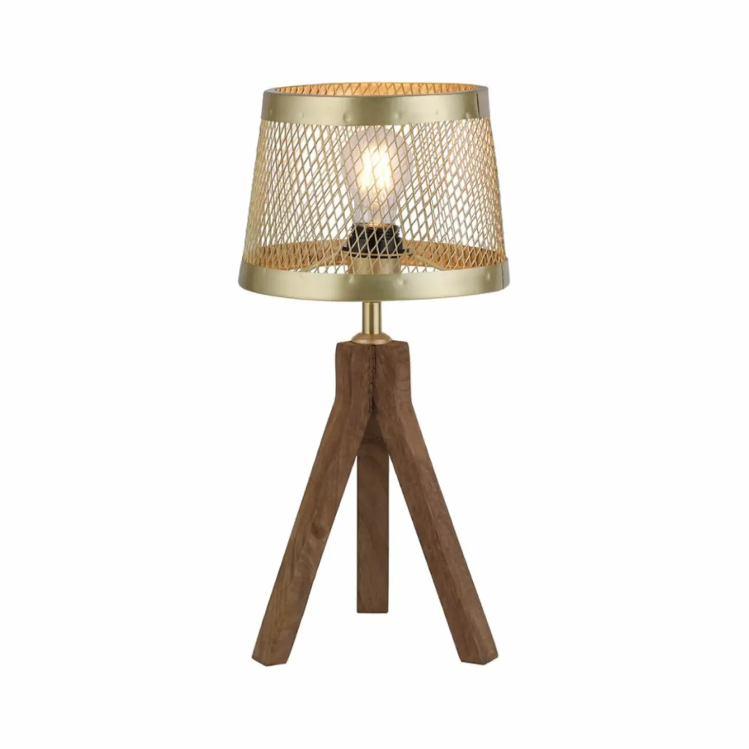 Drewniano-metalowa lampka stołowa 11423-60 z serii FREDERIK | Kaja*Sklep Kaja Sale