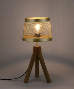 Drewniano-metalowa lampka stołowa 11423-60 z serii FREDERIK | Kaja*Sklep Kaja Sale