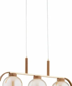 Cheap Sklep Kaja Drewniano-złota lampa do przytulnej jadalni AL 61303 ARIS | Kaja