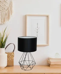 Druciana lampka stołowa z abażurem MLP7201 BASKET | Kaja Oświetlenie*Sklep Kaja Fashion