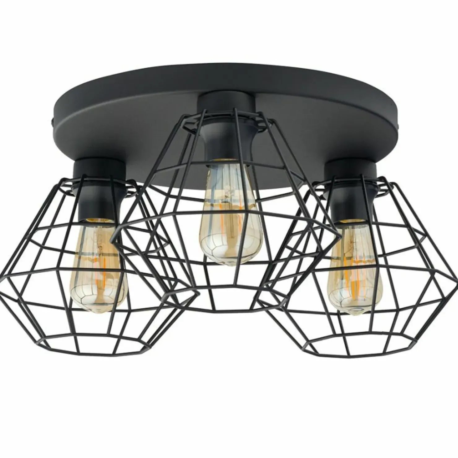 Druciana, loftowa lampa sufitowa do sypialni TK 6205 - DIAMOND NEW*Sklep Kaja Discount