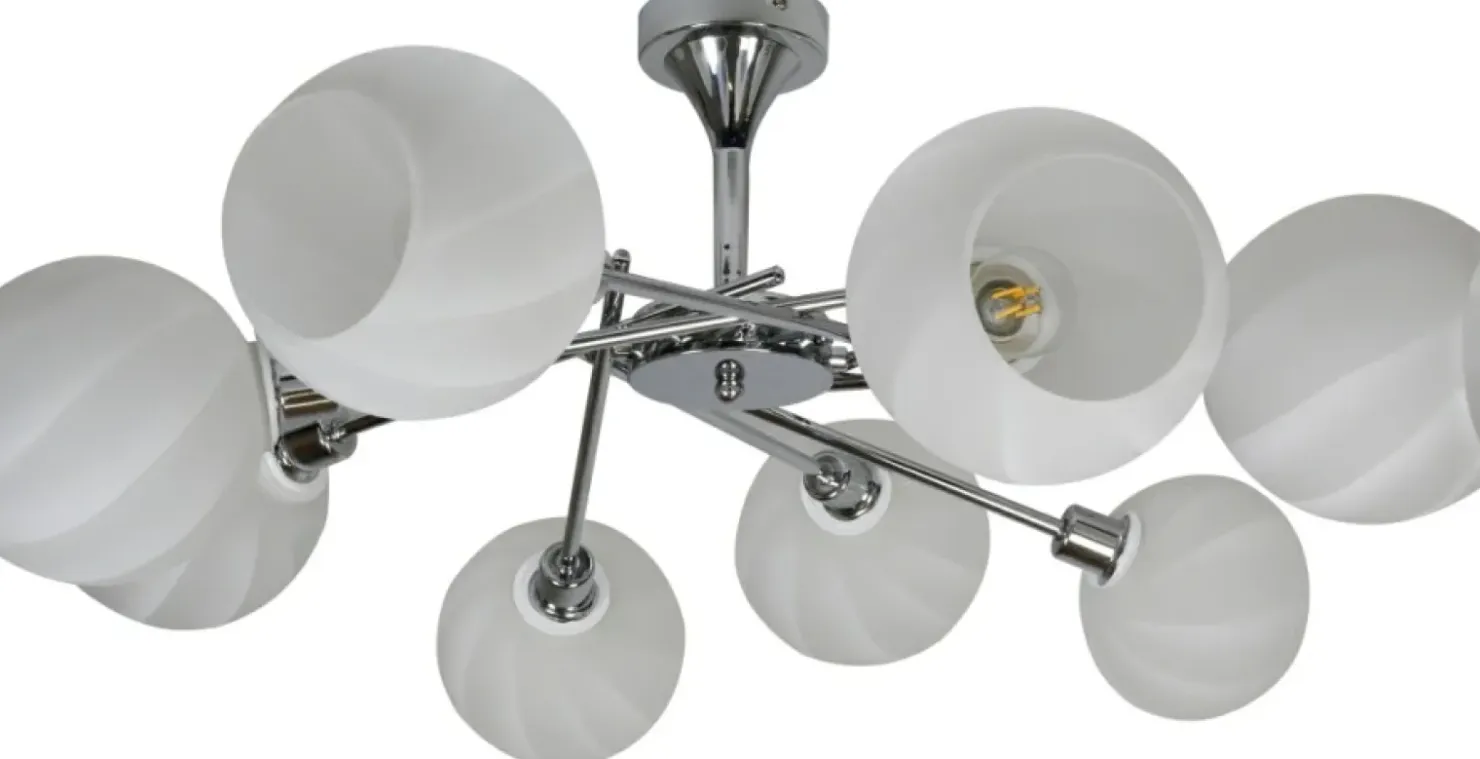 Duża, chromowana lampa sufitowa do salonu 38-72290 RAUL | Kaja*Sklep Kaja Best Sale