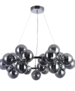 Clearance Sklep Kaja Duża, owana lampa wisząca MOD548PL-25CH DALLAS | Kaja Oświetlenie chrom