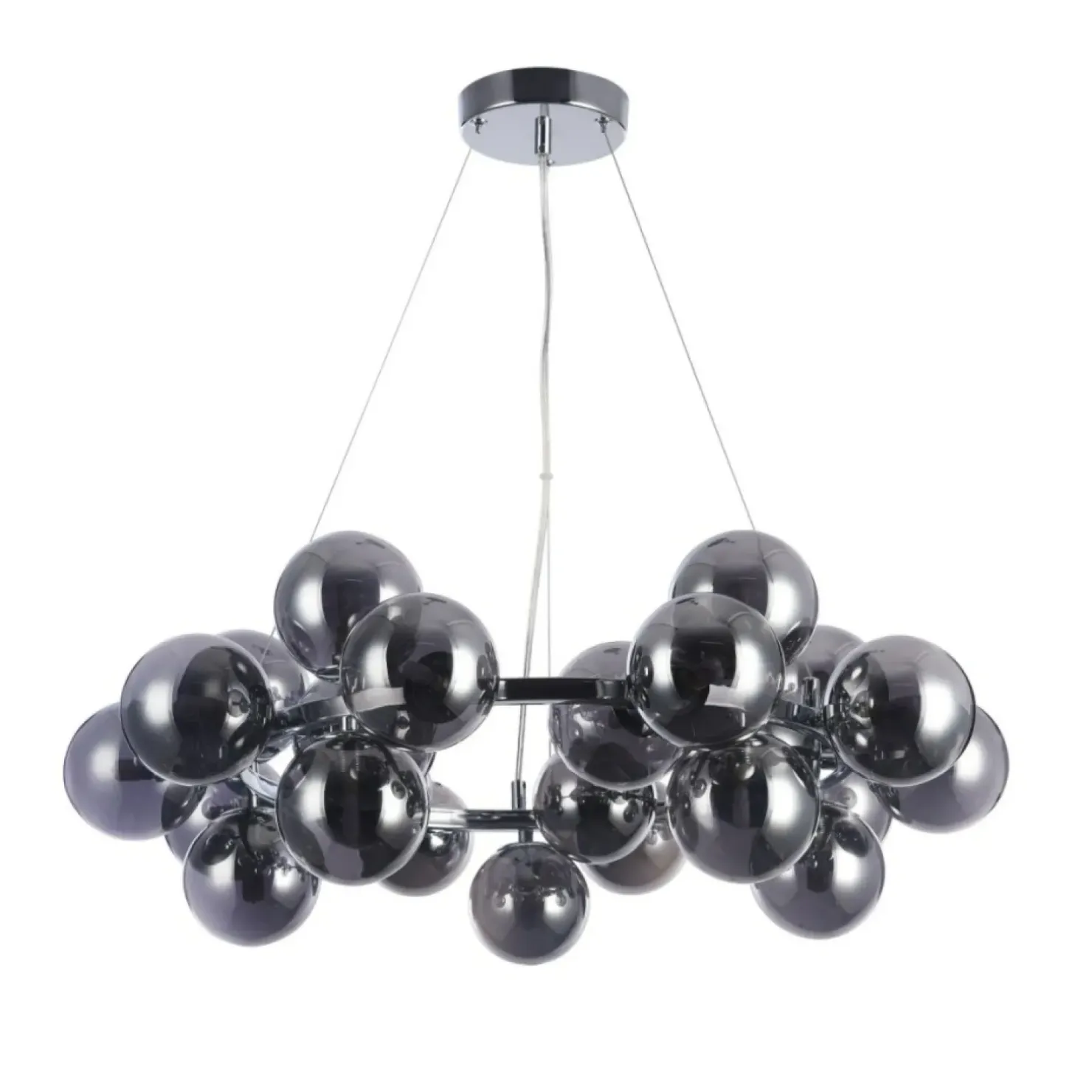 Clearance Sklep Kaja Duża, owana lampa wisząca MOD548PL-25CH DALLAS | Kaja Oświetlenie chrom