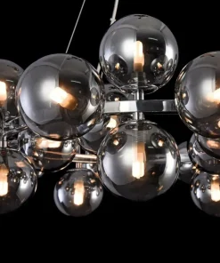 Clearance Sklep Kaja Duża, owana lampa wisząca MOD548PL-25CH DALLAS | Kaja Oświetlenie chrom