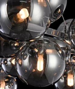 Clearance Sklep Kaja Duża, owana lampa wisząca MOD548PL-25CH DALLAS | Kaja Oświetlenie chrom