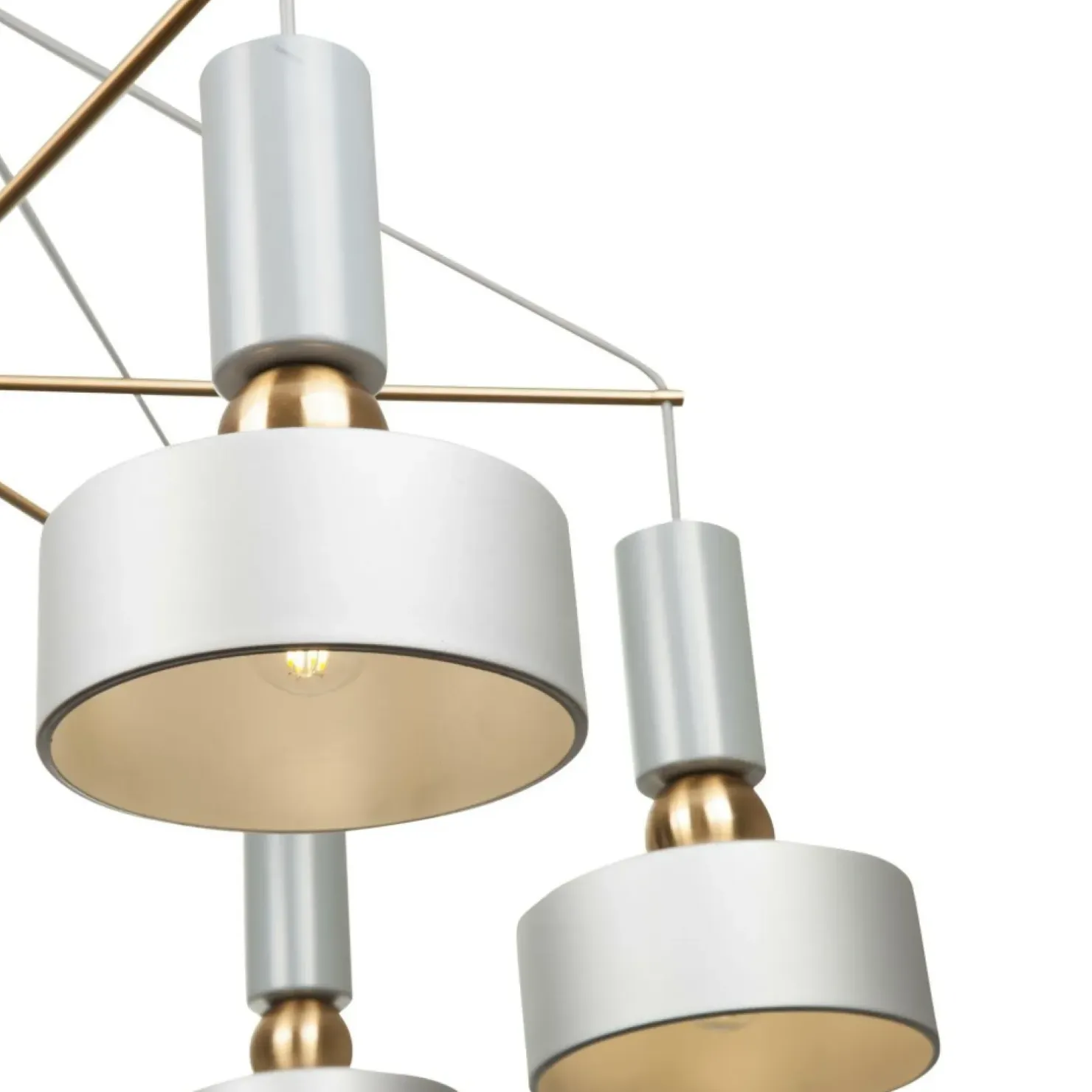Best Sklep Kaja Duża, industrialna lampa wisząca MOD030PL-06GR VOID | Kaja Oświetlenie szary