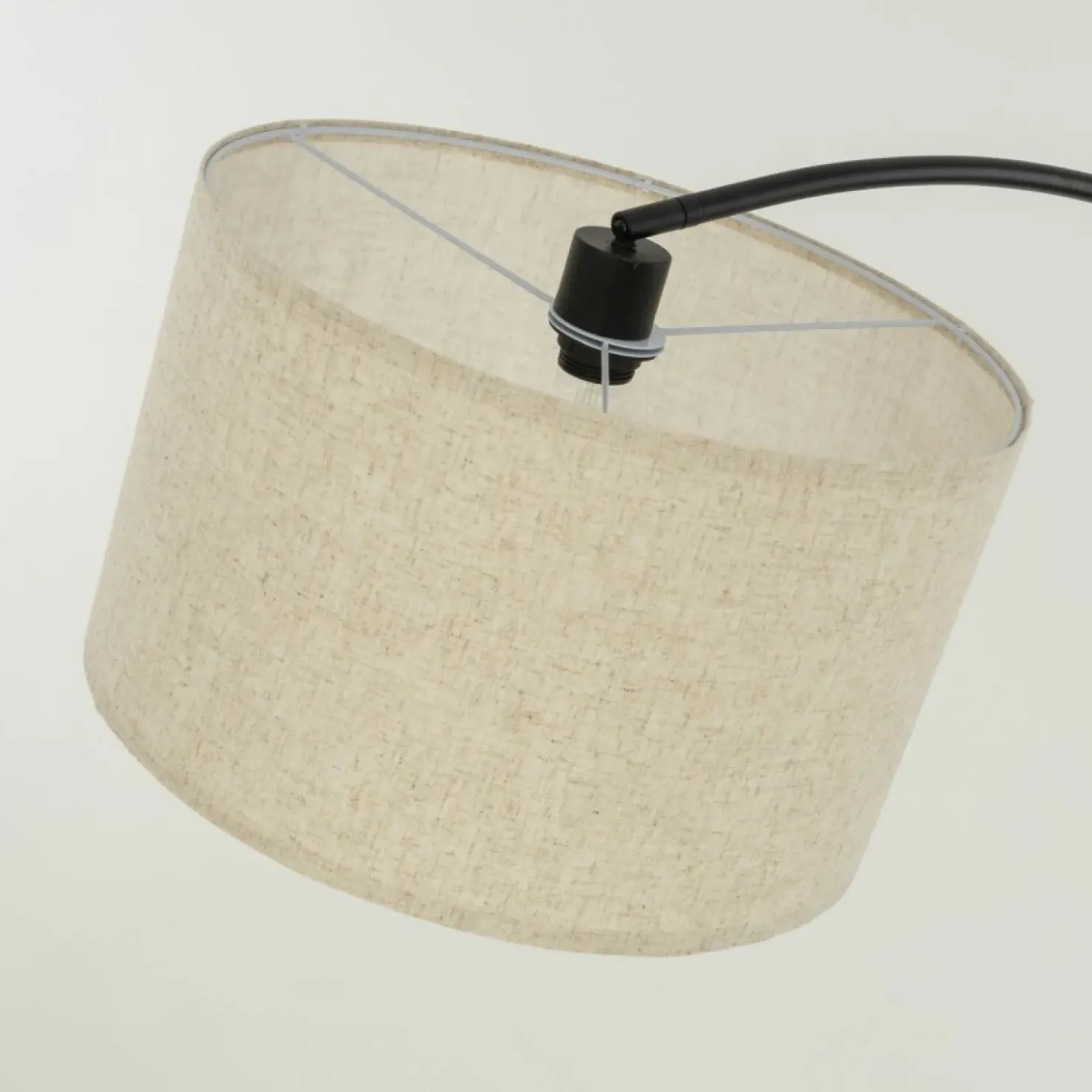 Duża lampa podłogowa w kształcie łuku TK 16023 ZENITH LINEN | Kaja*Sklep Kaja Online