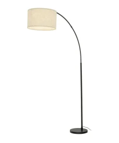 Duża lampa podłogowa w kształcie łuku TK 16023 ZENITH LINEN | Kaja*Sklep Kaja Online