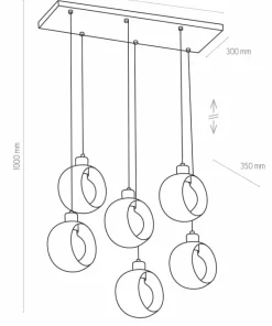 Hot Sklep Kaja Duża lampa wisząca do salonu TK 2756 CYKLOP BLACK | Kaja Oświetlenie