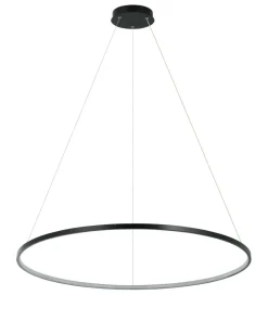 Sale Sklep Kaja Duża lampa wisząca, koło LED ⌀80cm LP-909/1P L BK CCT RING | Kaja