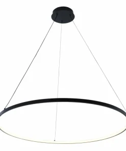 New Sklep Kaja Duża lampa wisząca LED, koło ⌀80cm 2023201-BK80 BRENO | Kaja