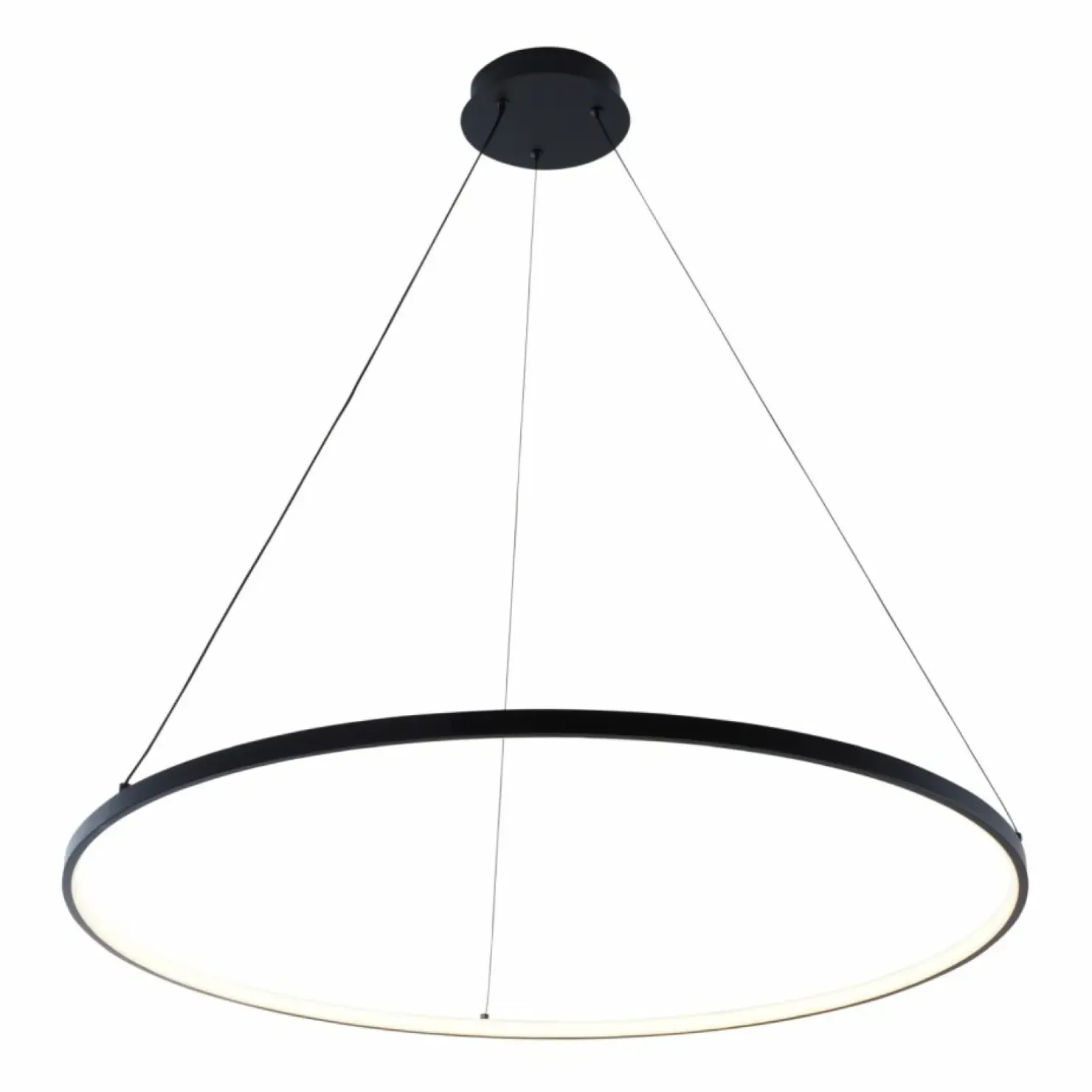 New Sklep Kaja Duża lampa wisząca LED, koło ⌀80cm 2023201-BK80 BRENO | Kaja