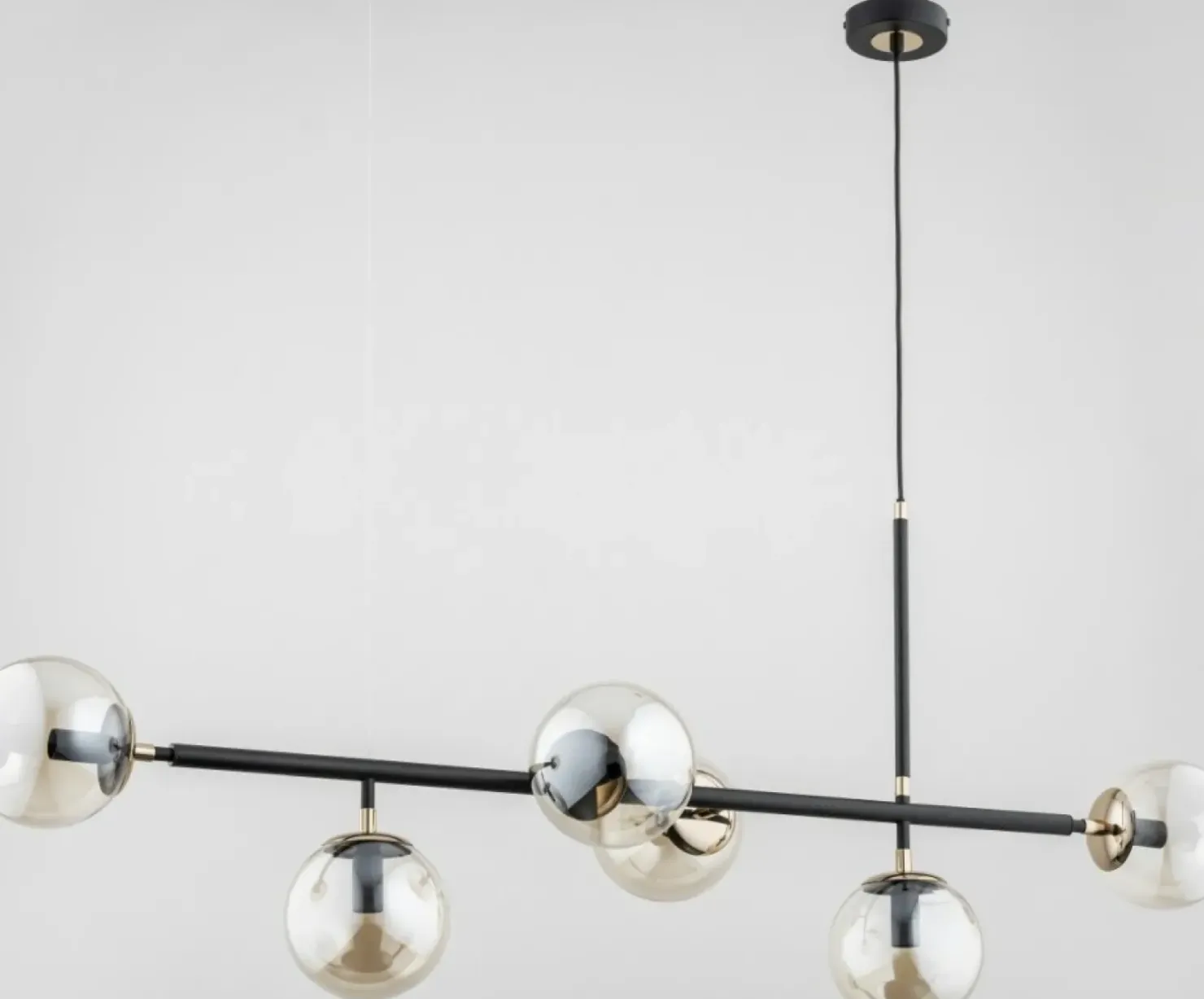 Store Sklep Kaja Duża lampa wisząca z kulistymi, szklanymi kloszami AL 63034 | Kaja