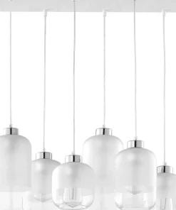 Best Sale Sklep Kaja Duża lampa z oszronionymi kloszami TK 3359 MARCO SILVER | Kaja