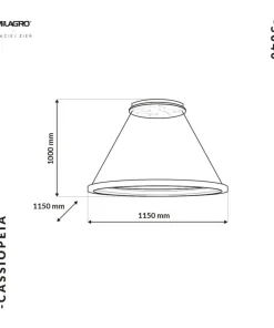 Best Sklep Kaja Duże, białe koło wiszące, marmurowa lampa MZ5040 CASSIOPEIA | Kaja
