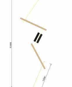 Długa, ledowa lampa sufitowa plafon WF 7021-506 RIMINI | Kaja*Sklep Kaja Cheap