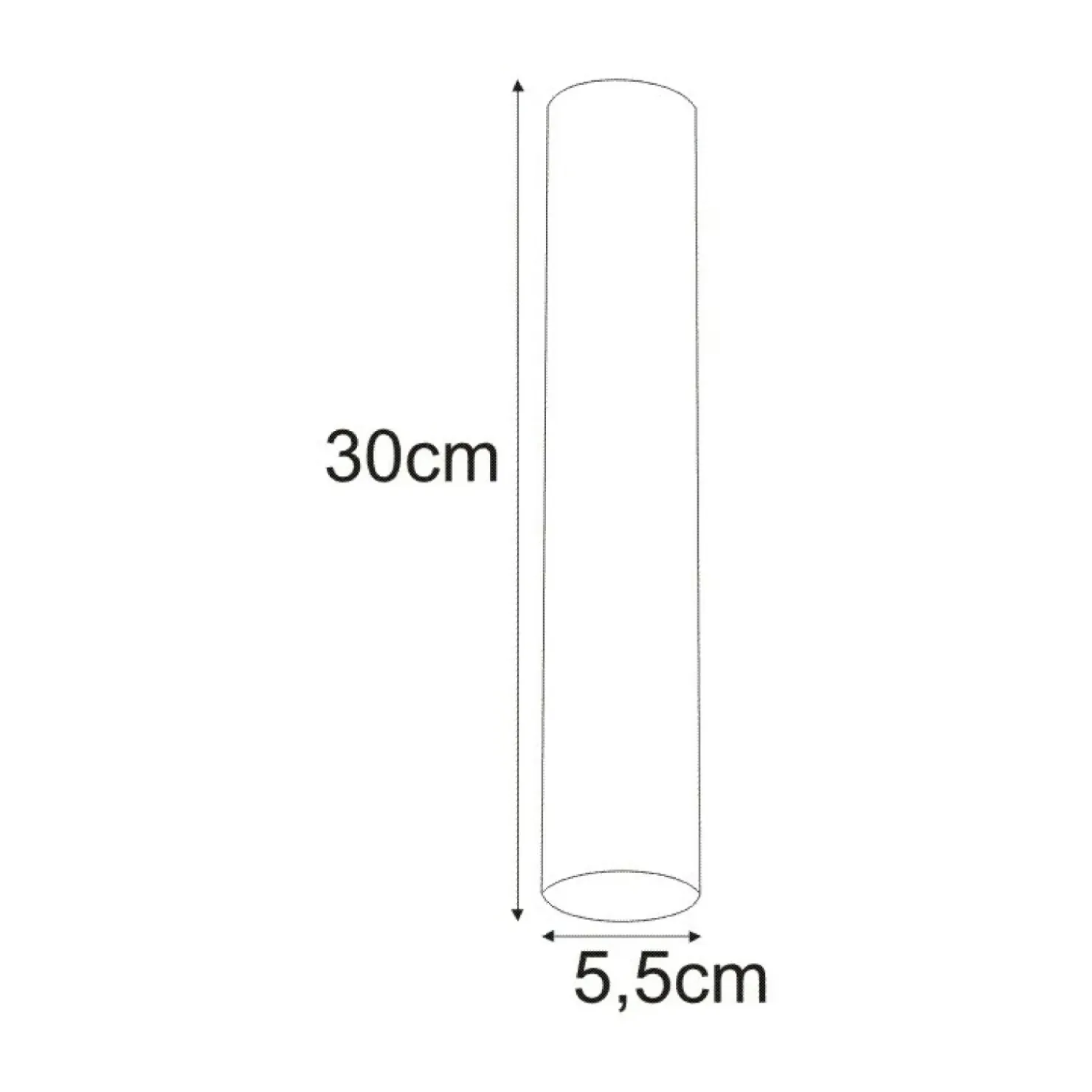 Długi downlight natynkowy 30cm GU10 K-4406 MILE BLACK | Kaja*Sklep Kaja Store